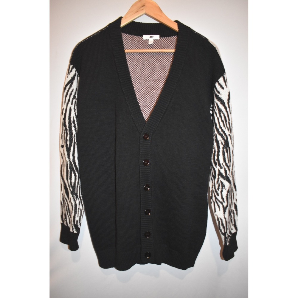 BP Nordstrom Cardigan Sweater, Medium Women Black Button Front Lightweight Layer